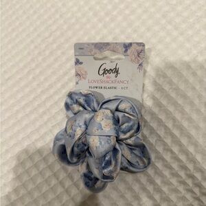 LoveShackFancy Blue and White Floral Scrunchie